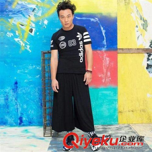 夏裝短袖T恤 運動短袖男t恤夏季新款純棉半袖 圓領運動汗衫zp休閑體恤衫代發