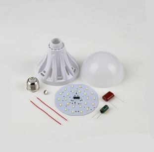 LED球泡燈 LED塑料球泡燈 LED節(jié)能燈LED全套散件 套件原始圖片2