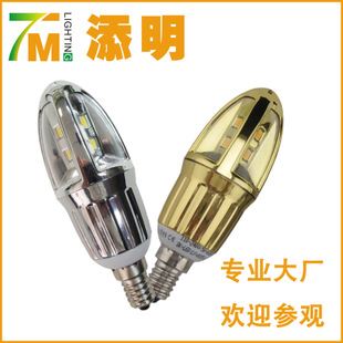 其他 超亮節(jié)能 新款LED 水晶燈尖泡燈杯 SMD5730  蠟燭燈泡原始圖片2