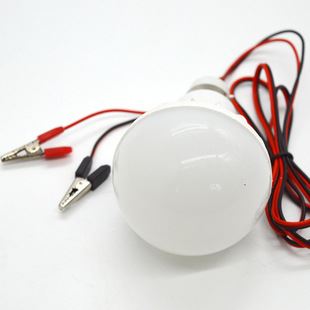 LED低壓燈泡 led塑料燈泡 低壓12V線夾燈 led照明節(jié)能燈 led球泡燈 地攤燈原始圖片2