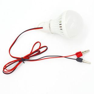 LED低壓燈泡 led塑料燈泡 低壓12V線夾燈 led照明節(jié)能燈 led球泡燈 地攤燈原始圖片3