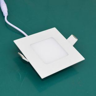 LED面板燈 廠家直銷LED面板燈3W 家用型超薄節能壓鑄方形面板燈大功率高亮度原始圖片2
