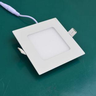 LED面板燈 LED面板燈6W 超薄壓鑄方形面板燈2835貼片足功率高亮度廠家直銷
