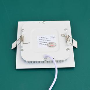 LED面板燈 LED面板燈6W 超薄壓鑄方形面板燈2835貼片足功率高亮度廠家直銷