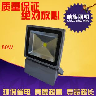 LED投光灯 新款投光灯 专业led厂家供应户外广告照明泛光灯投光灯足80W