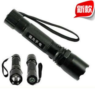 強光手電 LED強光手電 {zx1}鋁合金變焦調光 CREE Q5 強光手電筒8066