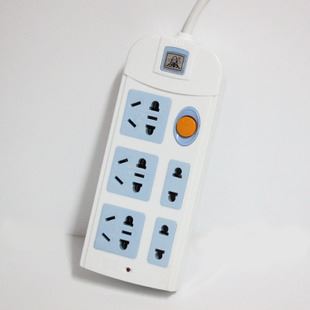 子彈頭插座 子彈頭插板 兩排帶開光插座 1.8米 電腦專用排插 231A原始圖片3