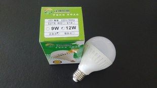 LED塑料球泡B款 LED球泡灯 12w 塑料节能球泡灯泡 E27B22led室内照明