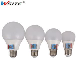 LED灯泡系列 批发新款LED球泡灯E27螺口塑料灯泡3W5W7W9W12W球泡