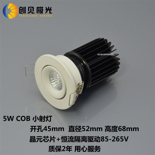 LED燈杯/小射燈 led射燈 led天花燈 珠寶柜臺 COB小射燈 牛眼燈 小拇指射燈 5W