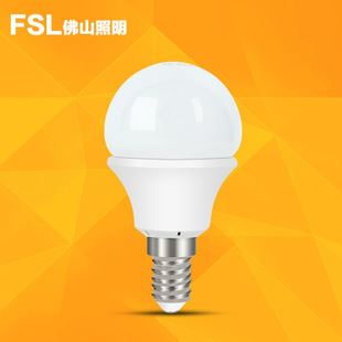 LED球炮/E27螺口 fsl佛山照明led球泡燈3w燈泡 節(jié)能室內(nèi)照明 e14螺口超亮光球泡燈