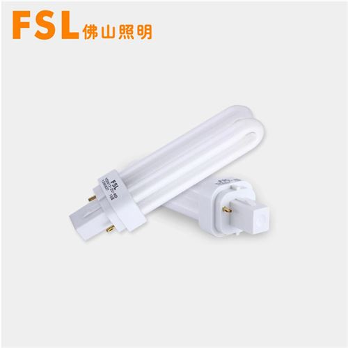 U型節(jié)能燈 FSL佛山照明t4節(jié)能燈2u型13w插管三基色e27兩針接口熒光燈zp