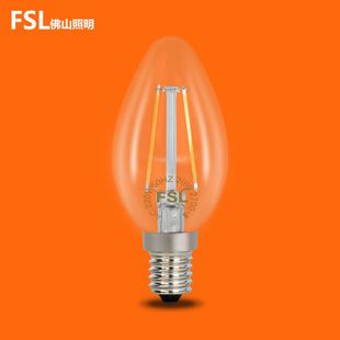 佛山照明尖泡/拉尾泡 FSL佛山照明led蠟燭燈 e14全周光LED尖泡 室內(nèi)照明LED拉尾燈泡