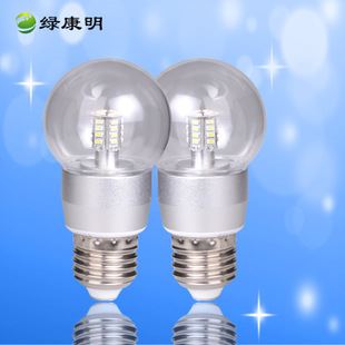 熱銷新品 綠康明 LED球泡燈3w 新款出售 廠家批發 火熱銷售 節能環保無屏閃