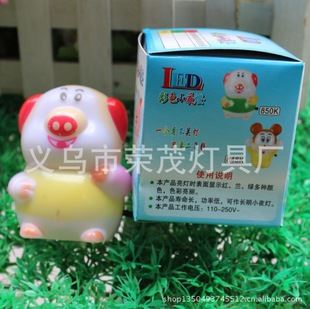 LED卡通插電小夜燈 廠家直銷 小豬節能創意插電卡通小夜燈 LED燈床頭燈 批發原始圖片3
