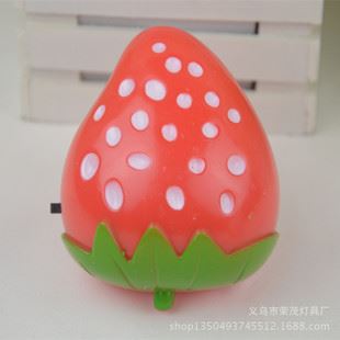 LED白光小夜燈 ledl插電小夜燈 草莓新款小夜燈 節能創意床頭燈 禮品燈廠家批發原始圖片3