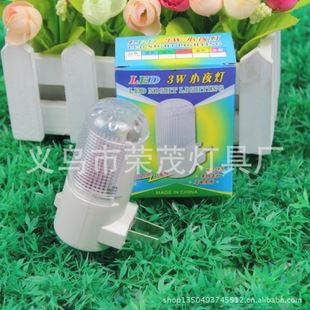 LED白光小夜燈 廠家直銷led3W節(jié)能創(chuàng)意插電小夜燈圓柱形節(jié)能創(chuàng)意床頭燈批發(fā)原始圖片2
