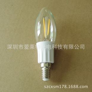 LED球泡 新款LED燈絲球泡燈2W LED燈泡 蠟燭燈絲泡 寬壓恒流zg外貿出口