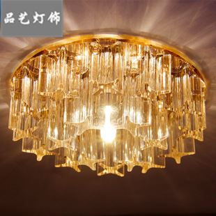 過道燈 led玄關燈過道燈現(xiàn)代簡約水晶燈吸頂燈陽臺水晶燈具T140原始圖片3