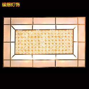 新品發布 古鎮廠家批發水晶燈 led吸頂燈長方形 現代簡約客廳水晶吸頂燈原始圖片3