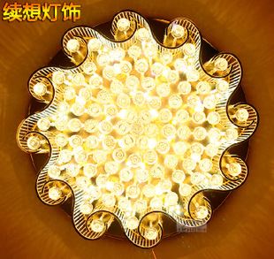 客廳吸頂燈 簡(jiǎn)約led水晶圓形吸頂客廳燈 S金新款吸頂燈批發(fā) led圓形吸頂燈原始圖片3