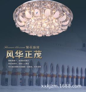 客廳吸頂燈 現(xiàn)代水晶吸頂燈批發(fā) 簡(jiǎn)約吸頂水晶燈 LED客廳水晶燈 水晶燈批發(fā)