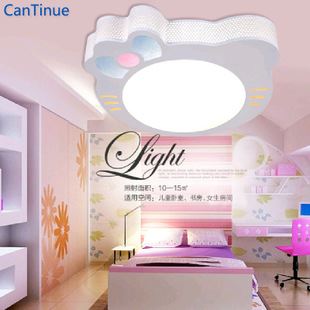 臥室吸頂燈 續想 led簡約溫馨兒童房間燈 臥室LED吸頂燈卡通燈具鐵藝亞克力燈原始圖片3