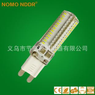 定做專區(qū) G4G9LED玉米燈 220v帶水晶硅膠罩2835/3014燈珠 插拔式E14燈頭原始圖片2