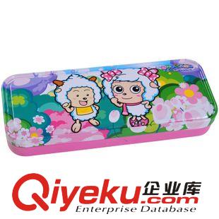 喜羊羊 廣博 小學生喜羊羊多功能鉛筆盒 時尚大容量鐵皮文具盒 XYY4518原始圖片2