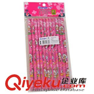 喜羊羊 廣博 正版授權喜羊羊創意卡通六角桿平頭HB鉛筆 學生文具XYY4612原始圖片2