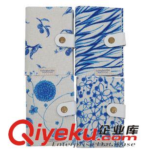 KINBOR 廣博 卡包 女式 多卡位設(shè)計 創(chuàng)意時尚青花瓷藍色卡夾卡套HBD02607原始圖片2