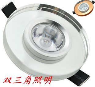 水晶天花燈 1W LED水晶天花燈 led天花射燈 客廳天花燈節(jié)能燈具 廠家直銷