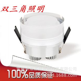 水晶天花燈 LED圓形水晶天花燈水晶射燈筒燈裝飾款/背景墻射燈220v12v24v48v