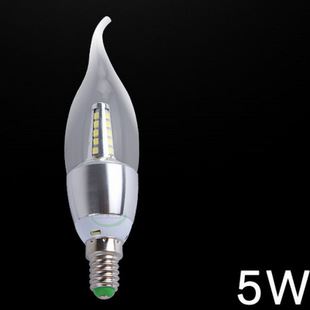 蠟燭燈 LED蠟燭燈 3W 5W節能拉尾泡蠟燭燈泡 E14小螺口尖泡led燈泡