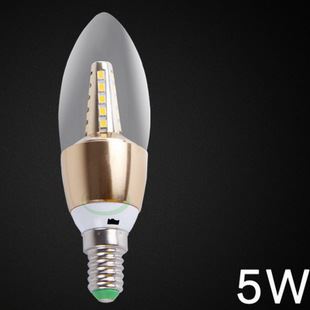 蠟燭燈 LED蠟燭燈 3W 5W節能拉尾泡蠟燭燈泡 E14小螺口尖泡led燈泡