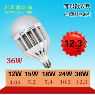 LED球泡燈 廠家批發LED球泡燈 led塑料球泡燈 led節能燈 led燈泡 LED燈具