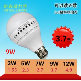 LED球泡燈 廠家批發供應LED球泡燈 15W 塑料球泡燈 E27LED節能燈泡