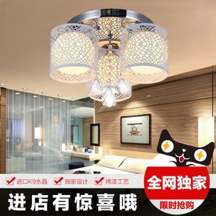 新品速递 引领简约客厅灯led吸顶灯亚克力圆形卧室书房灯具厂家批发YL013-3原始图片2