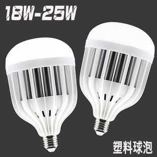 LED球泡 led塑料球泡超亮球泡燈15W18W24W36W50WB22省電節(jié)能燈原始圖片3