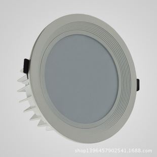 LED筒燈 led客廳天花筒燈21w白色臥室筒燈商場服裝酒店工程天花射燈烤漆原始圖片2