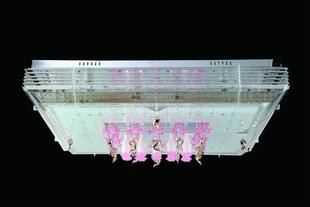 客廳方形水晶燈 現(xiàn)代LED水晶燈客廳燈 熱銷長方形吸頂燈 大氣客廳水晶燈具9505B