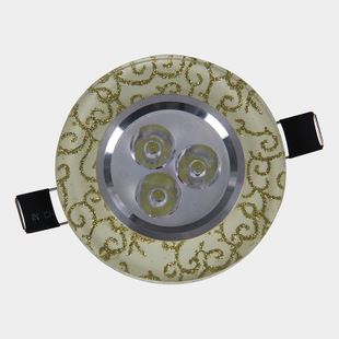 LED天花燈/筒燈 全白金邊銀邊LED變光筒燈 恒流帶IC超薄開孔筒燈燈具【BGTD-001】