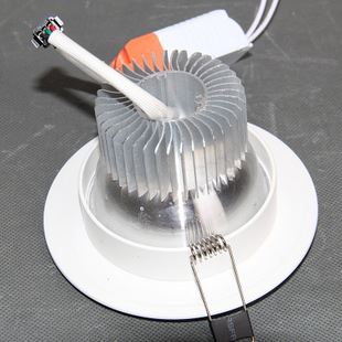 LED天花燈/筒燈 全白金邊銀邊LED變光筒燈 恒流帶IC超薄開孔筒燈燈具【BGTD-001】原始圖片3