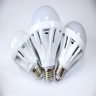 LED球泡燈 LED球泡燈 塑料球泡燈LED節能燈泡3W5W7W9W12WE27LED燈泡廠家批發