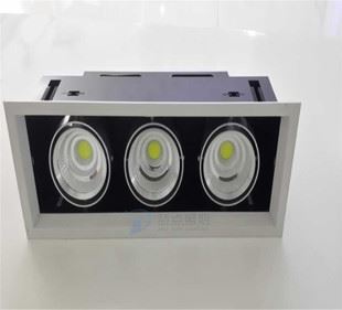 LED豆膽燈 LED豆膽燈天花燈射燈格柵燈COB單頭 雙頭 三頭 一頭 二頭20W 30W原始圖片3