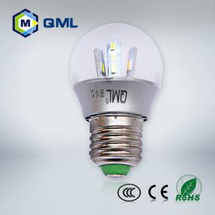 LED球泡灯 【超美照明】新款led 透明灯泡 e27家用灯高亮款3W球泡灯CE认证