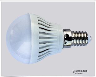 LED球泡燈 3W LED球泡燈E14 進(jìn)口LED光源燈泡 進(jìn)口透光罩LED燈