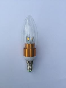 LED球泡燈 3w廠價(jià)直銷led球泡燈 e27節(jié)能使用LED燈泡 三叉尖泡拉尾蠟燭燈