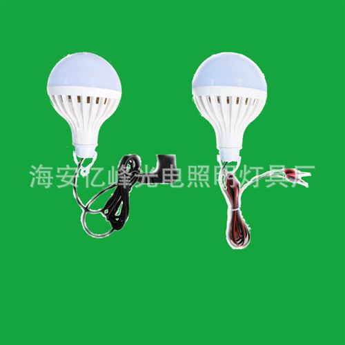 LED低壓燈 低壓 電瓶 夜市 12W 12-90V通用正白光 LED節能燈原始圖片2