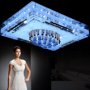 吸頂燈 水晶燈客廳燈led吸頂燈現代臥室燈金黃色燈飾9538廠家直銷批發